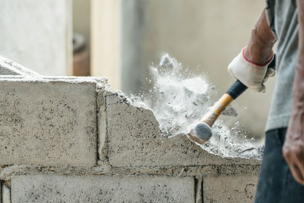 Block Wall Demolition in Aurora